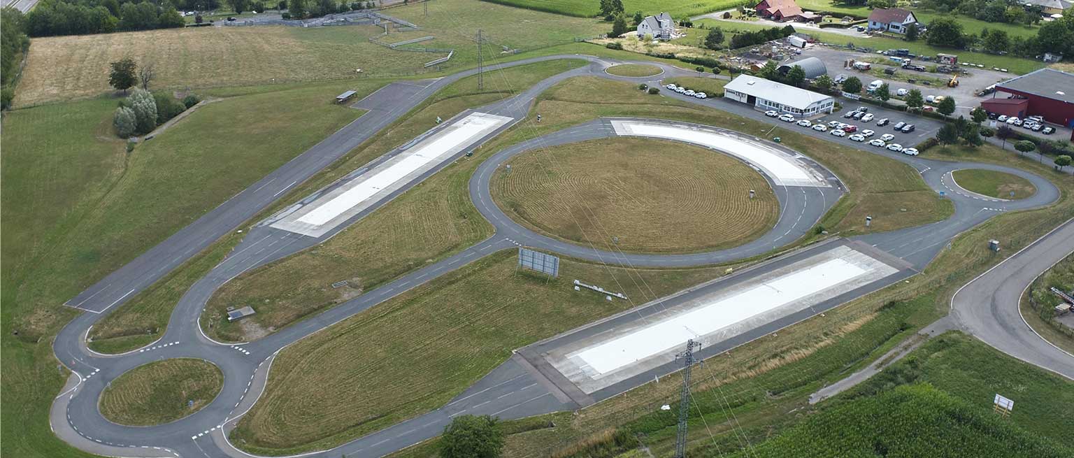 Vue aérienne du circuit de Phalsbourg